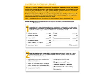 EMERGENCY POWER PLANNER