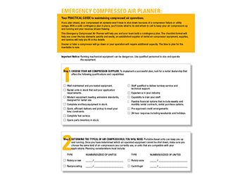 EMERGENCY COMPRESSED AIR PLANNER