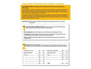 EMERGENCY TEMPERATURE CONTROL PLANNER