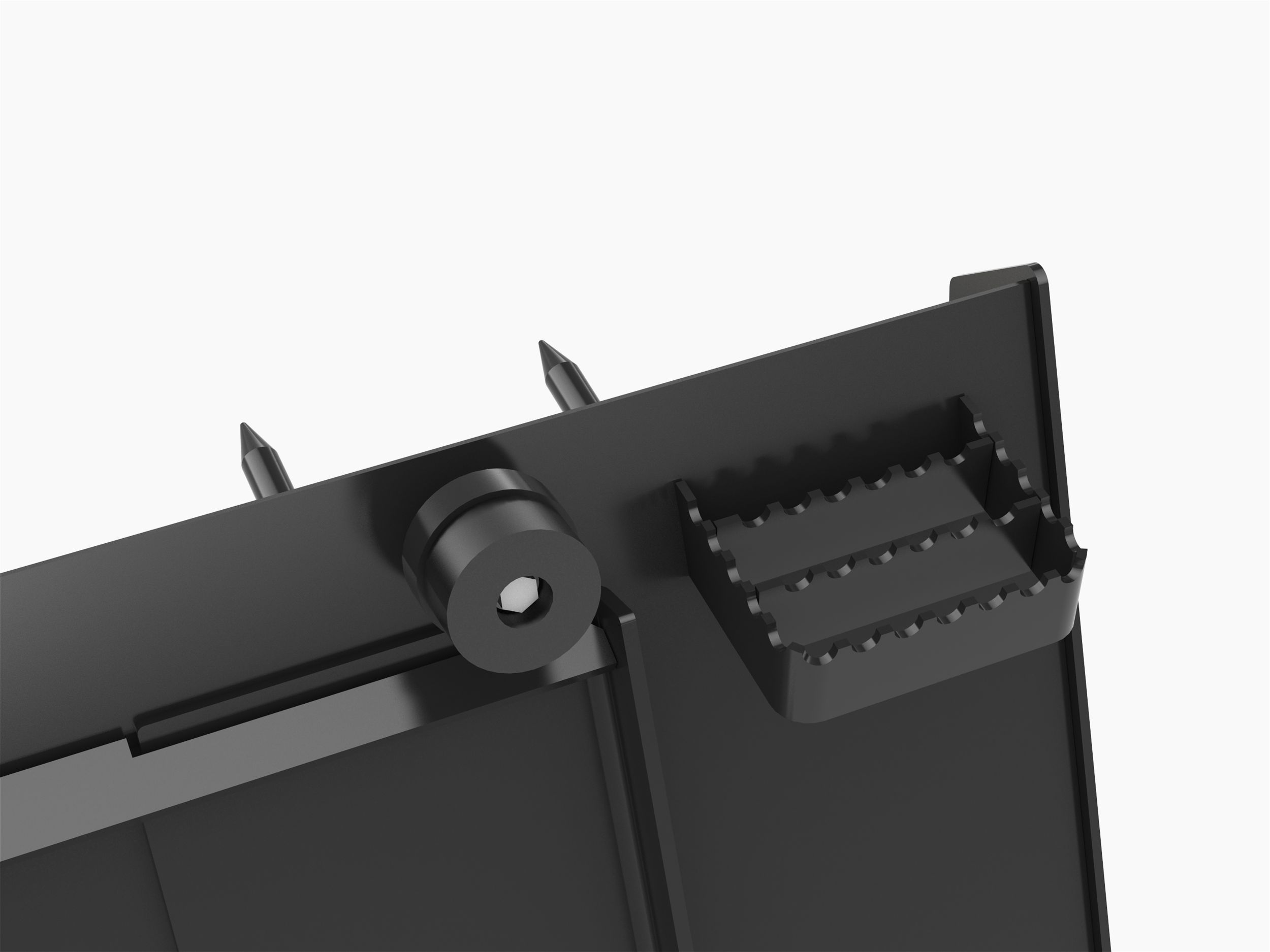 Räfflat fotsteg/gummidämpare