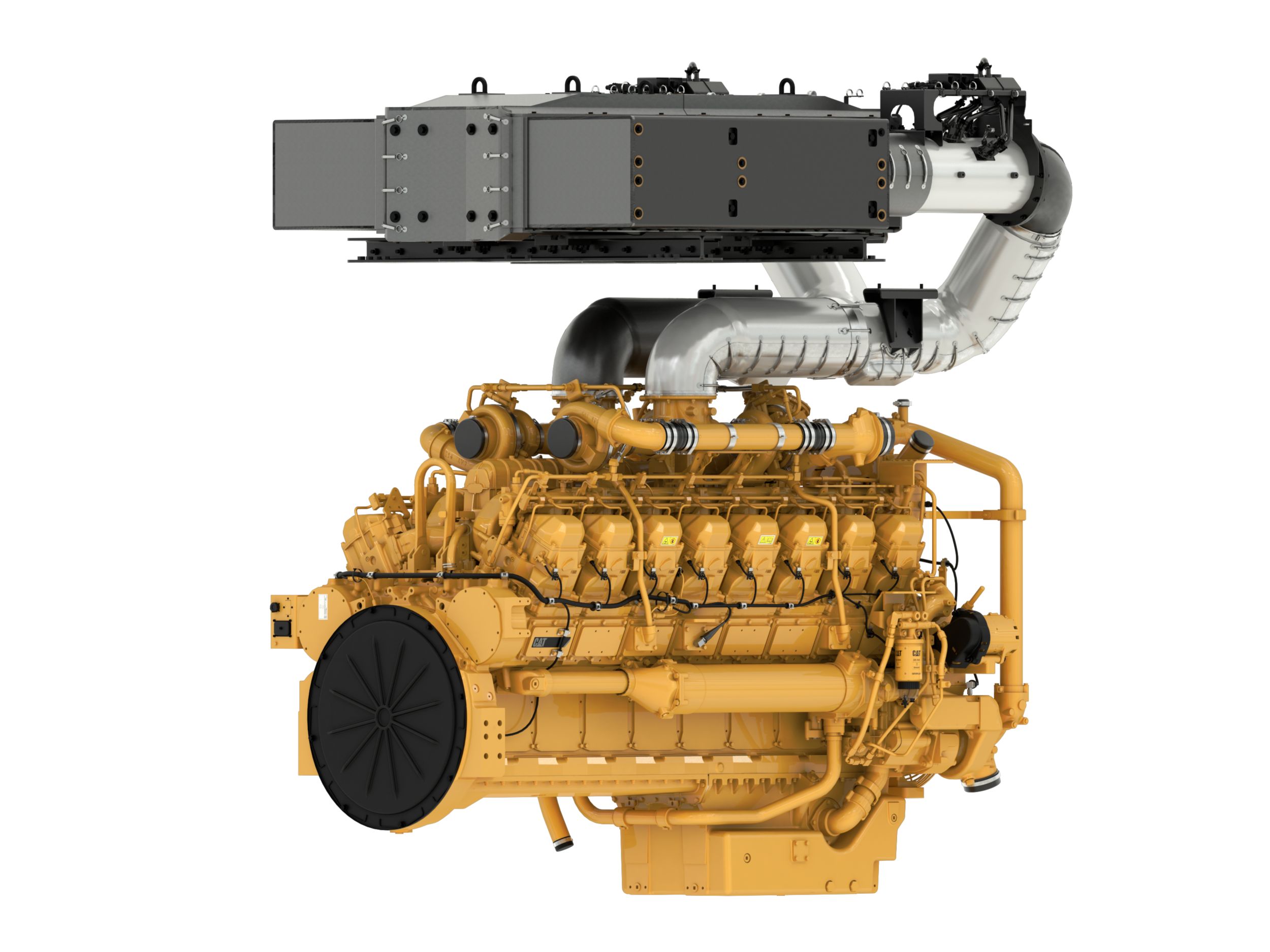 Motor industrial 3516E Tier 4 com CEM
