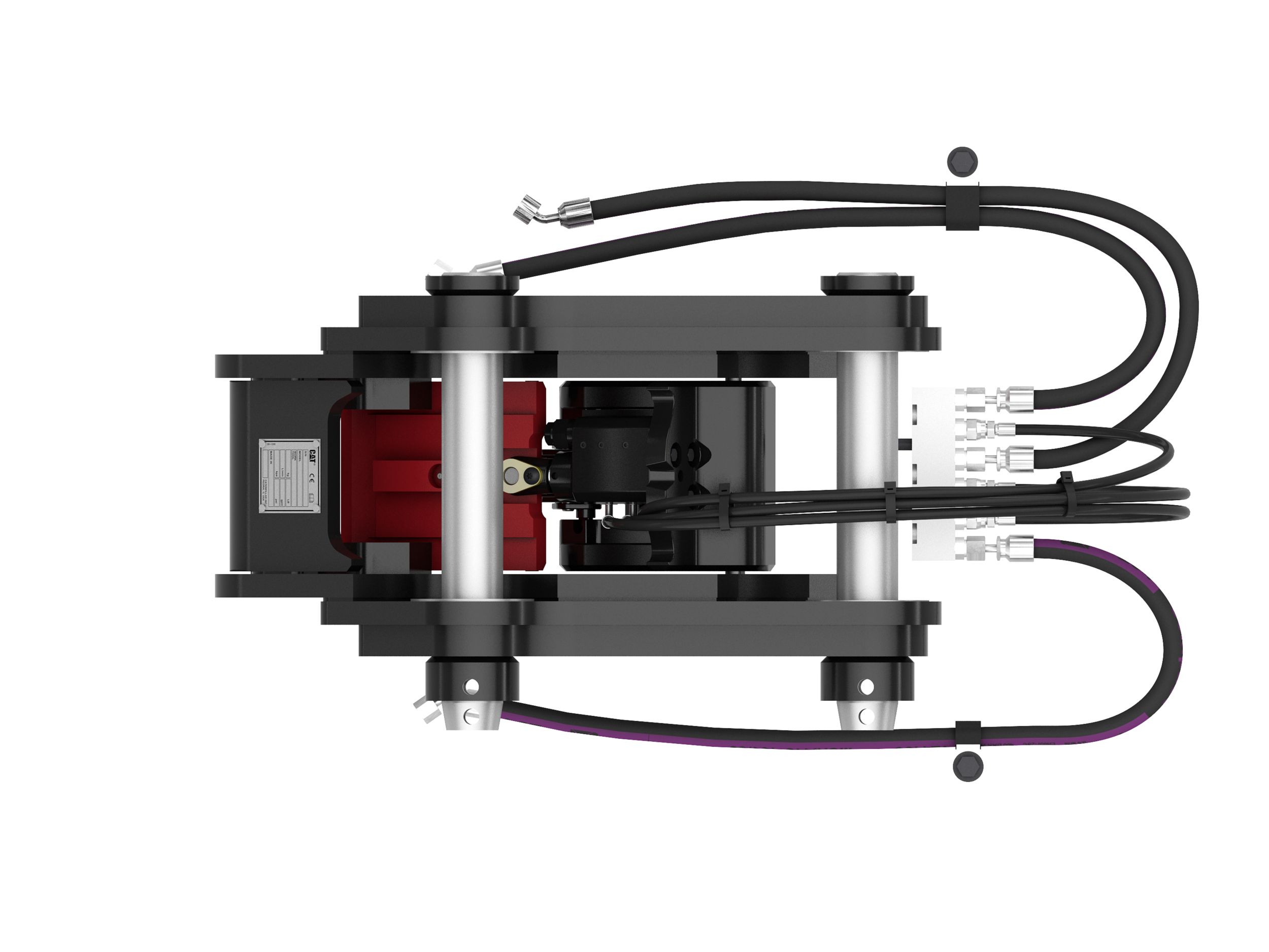 Hydraulic Dual Lock™ Pin Grabber Coupler For 8 Ton Mini Excavators