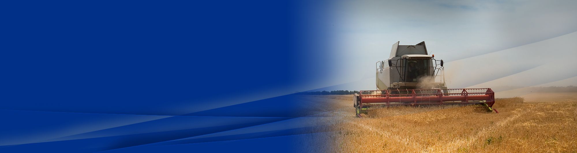 田间的联合收割机