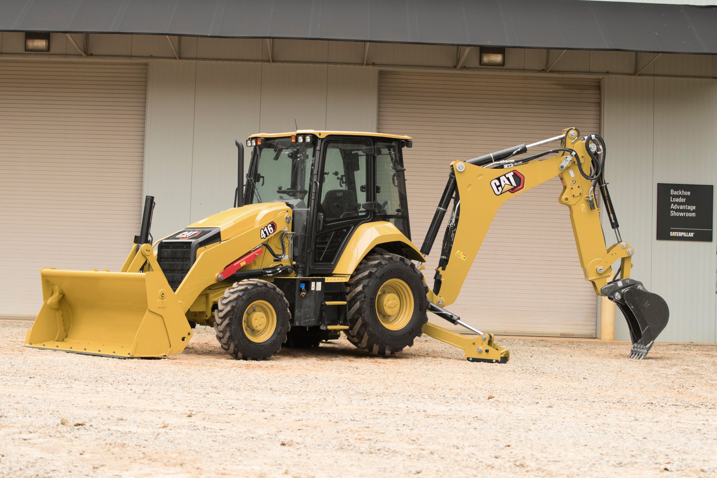 The 416 Backhoe Loader.