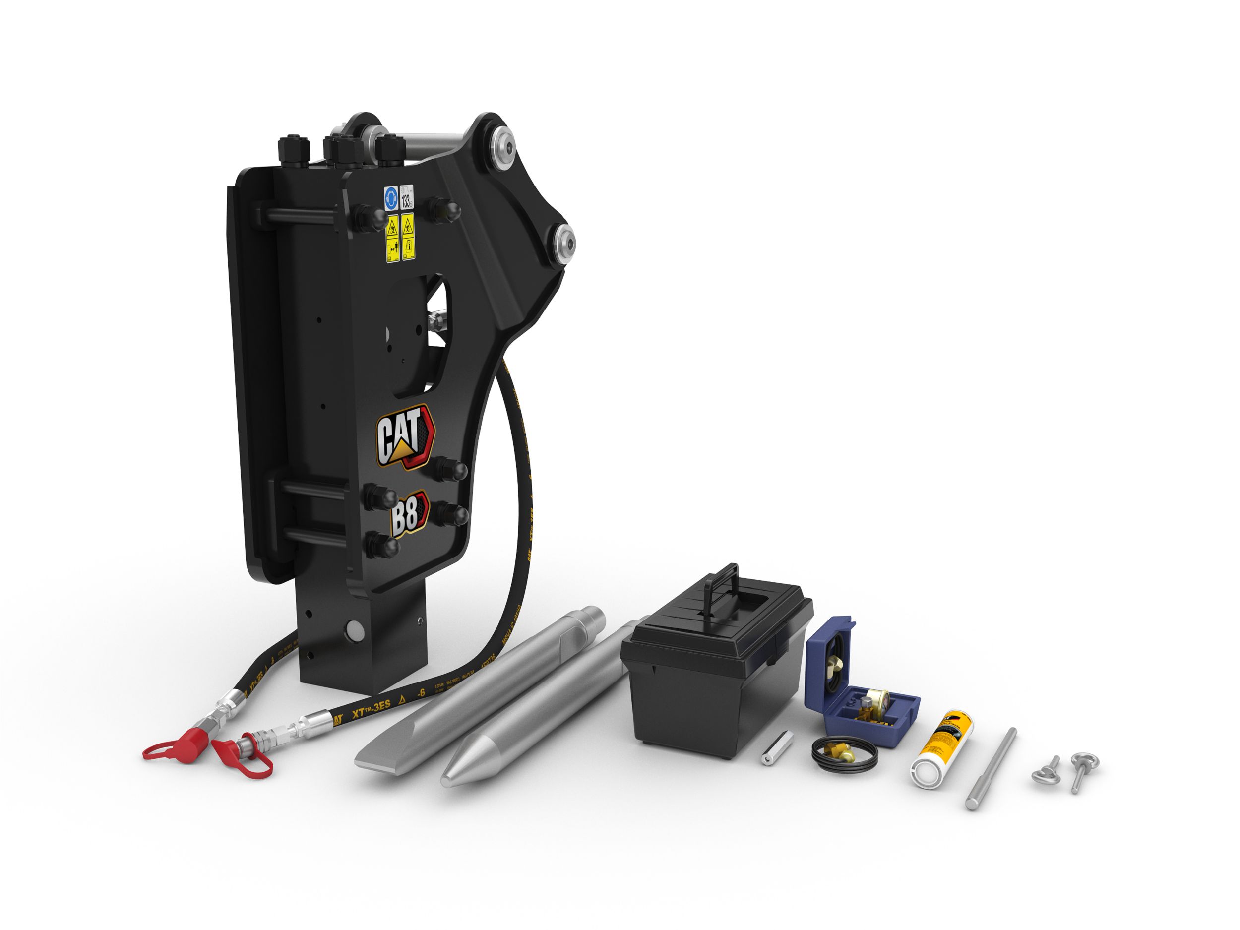 Accessori inclusi con il martello a montaggio laterale B8.