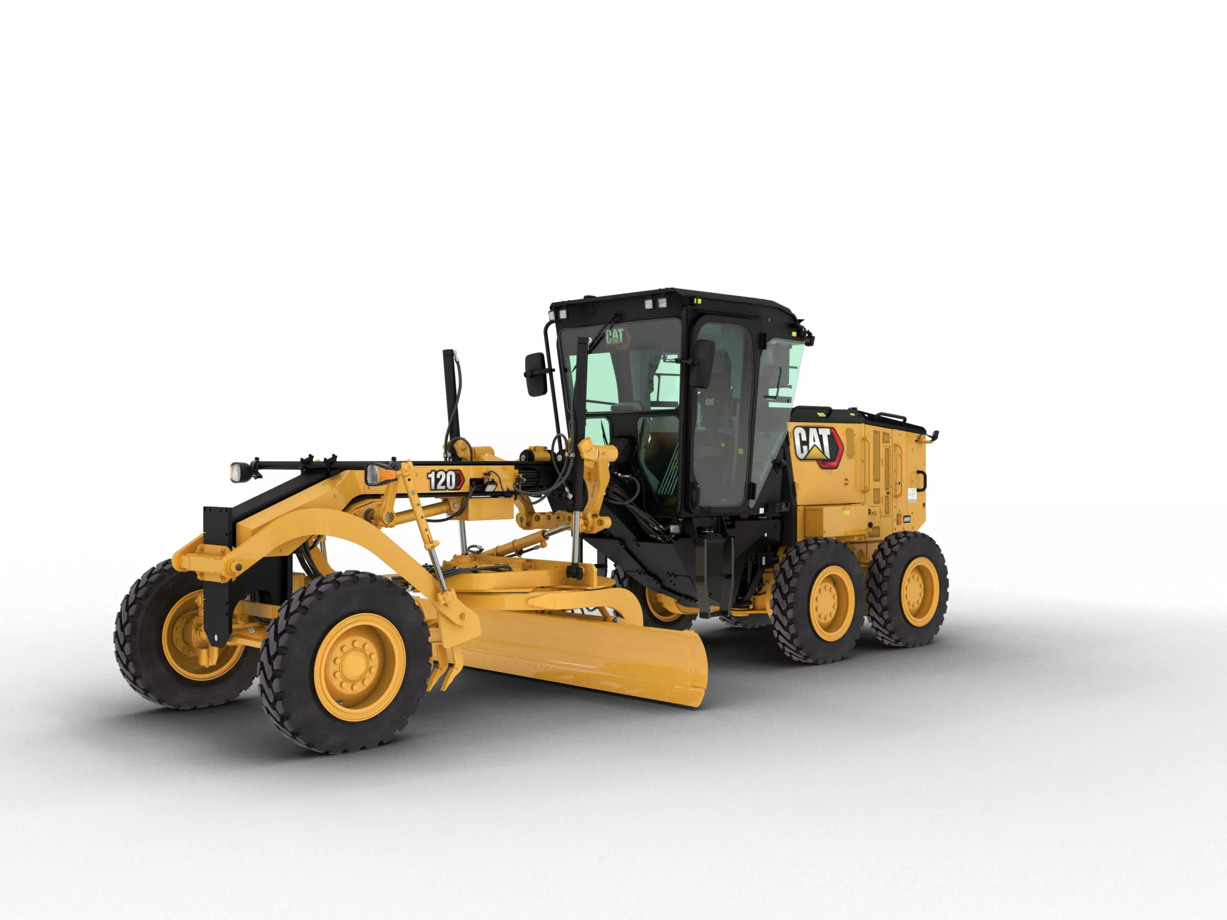 Les Niveleuses 120 Cat® sont conçues pour offrir une précision de nivellement et des performances optimales.