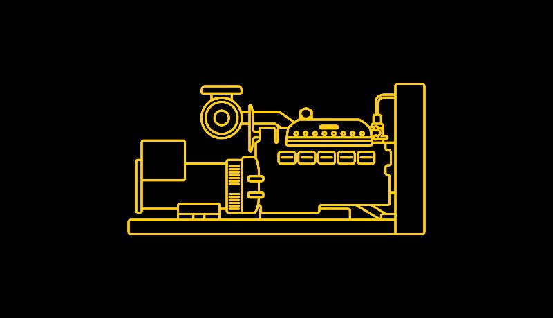 Cat generatoraggregatpaket