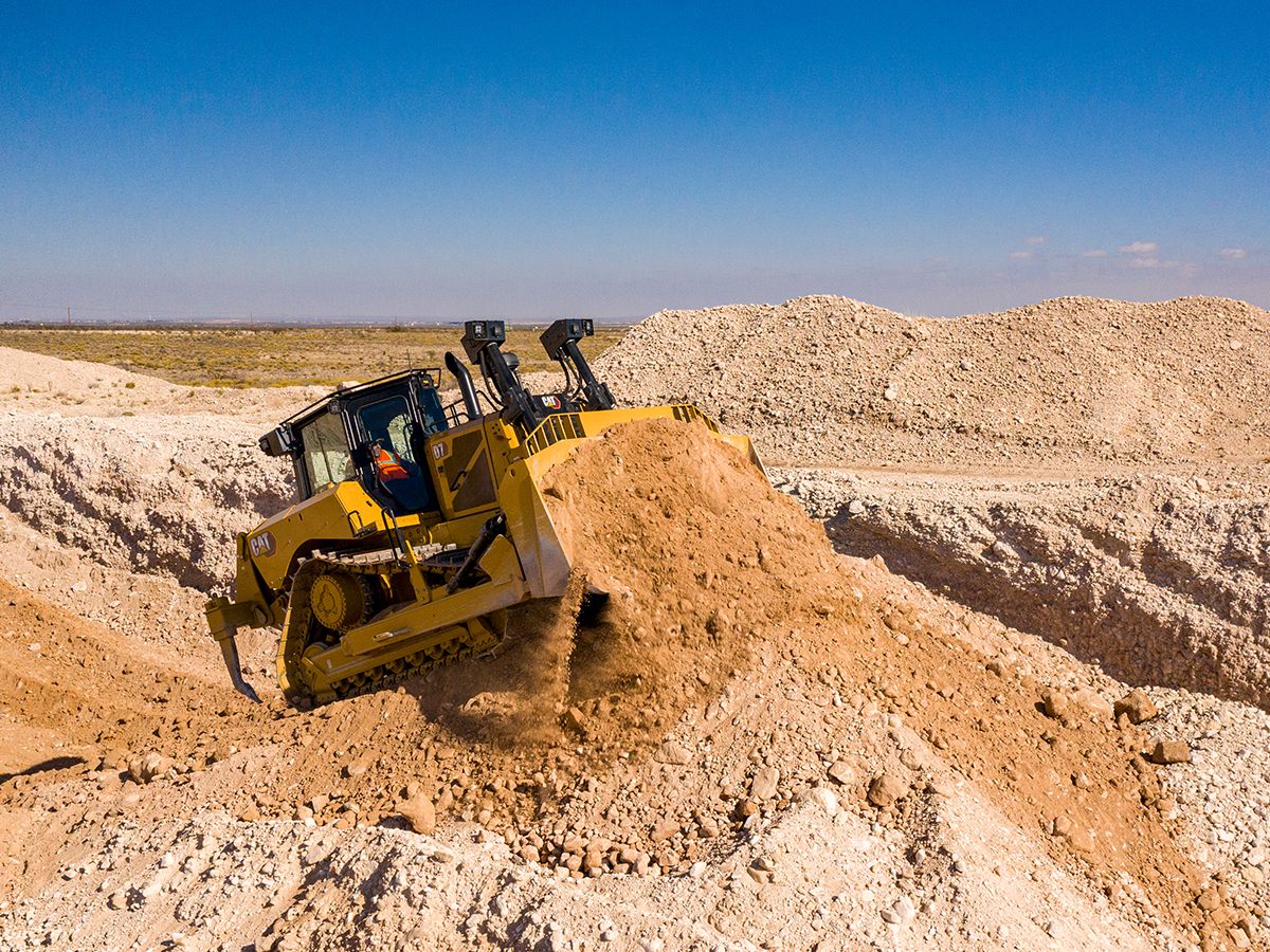 D7 Dozer Pushing Aggregate