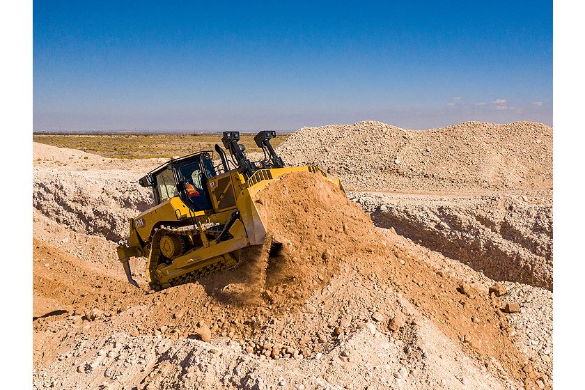 D7 Dozer Pushing Aggregate