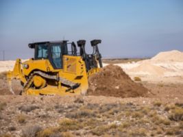 D7 Dozer Using Slope Assist to Control the Blade