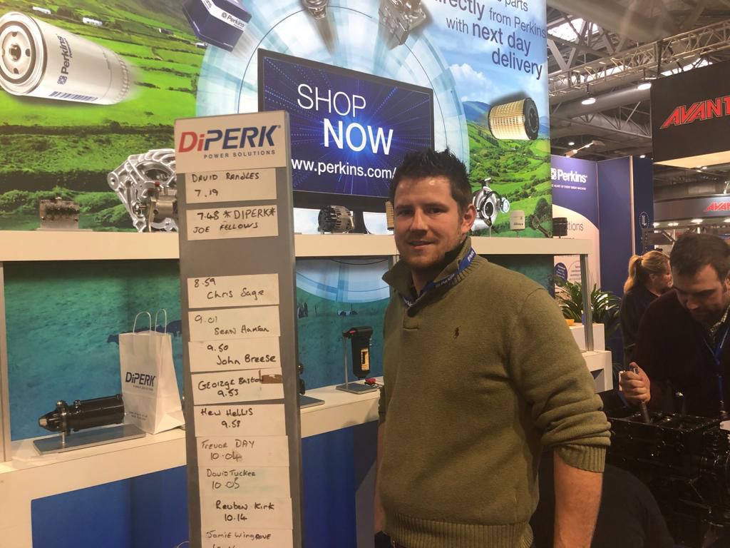 With an amazing time of 7.19 minutes, David Randles is currently top of the leader board for the Perkins engine rebuild challenge @lammashow. If you think you can beat his time, then visit Perkins in Hall 17, Stand 440. 👍 #LAMMA20