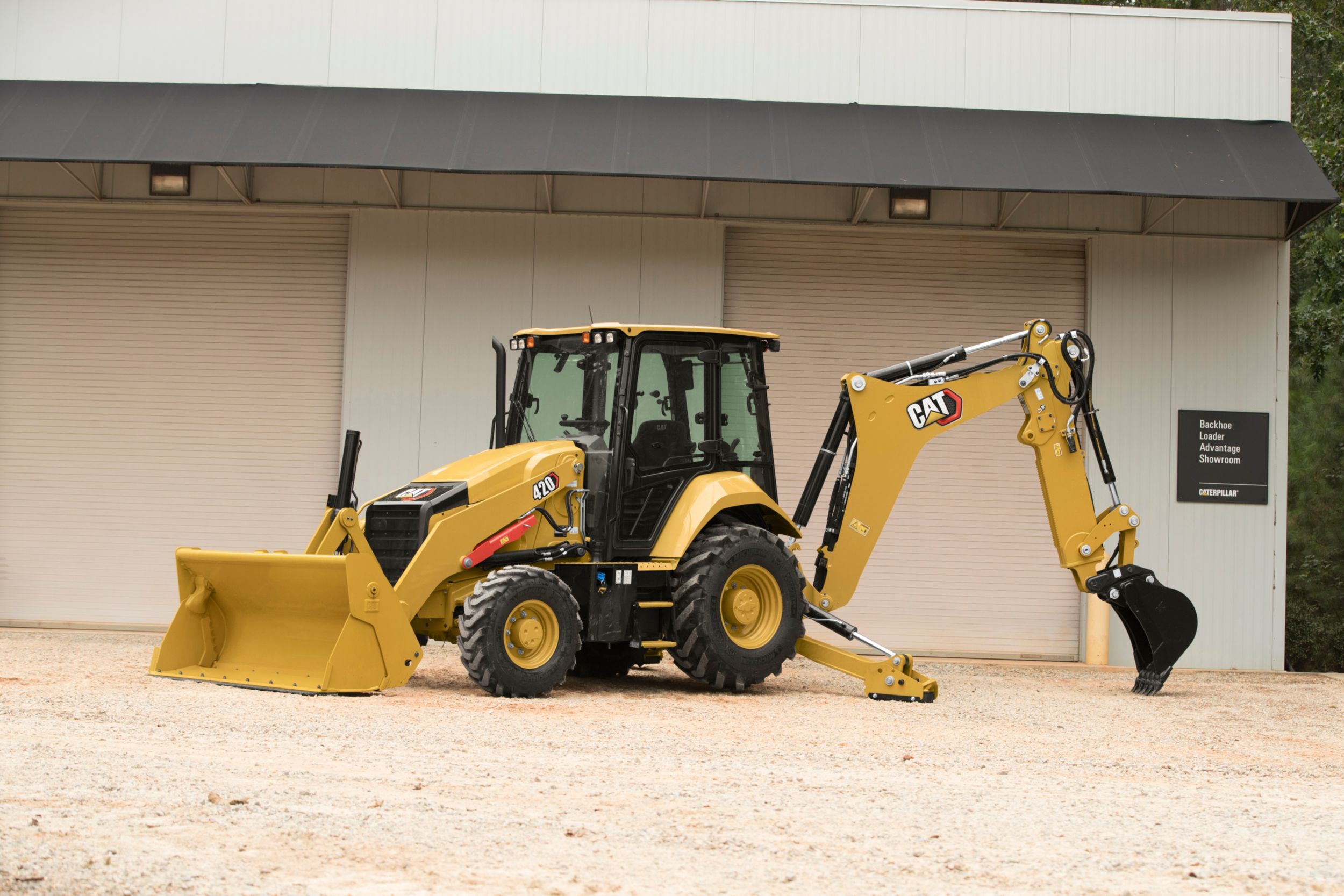 The 420 Backhoe Loader.