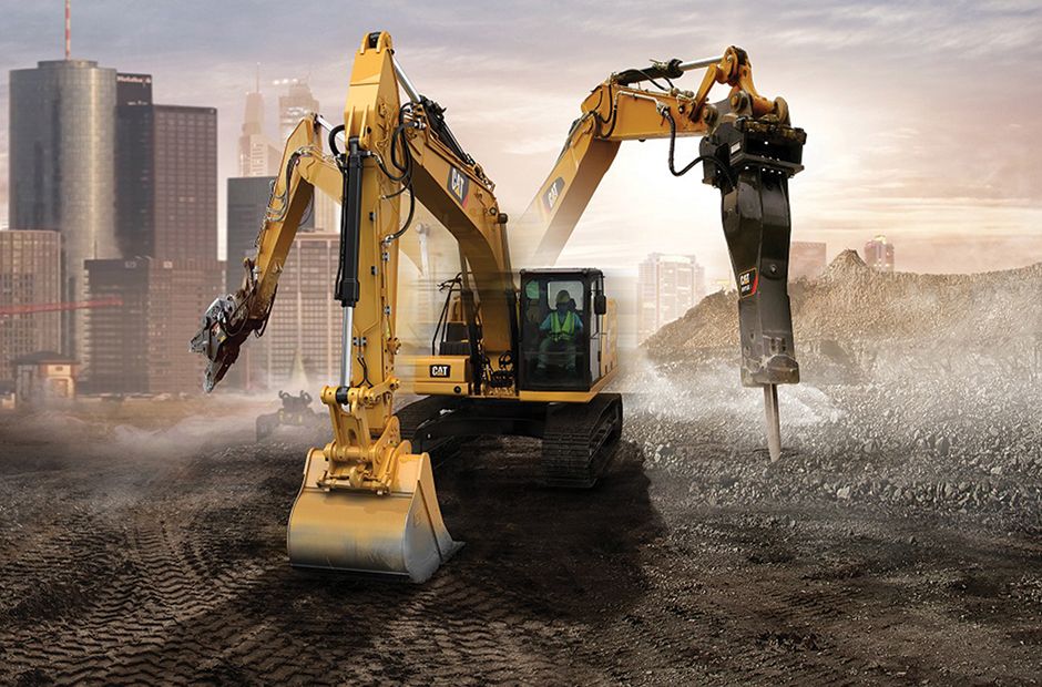 Work Tools on an Excavator