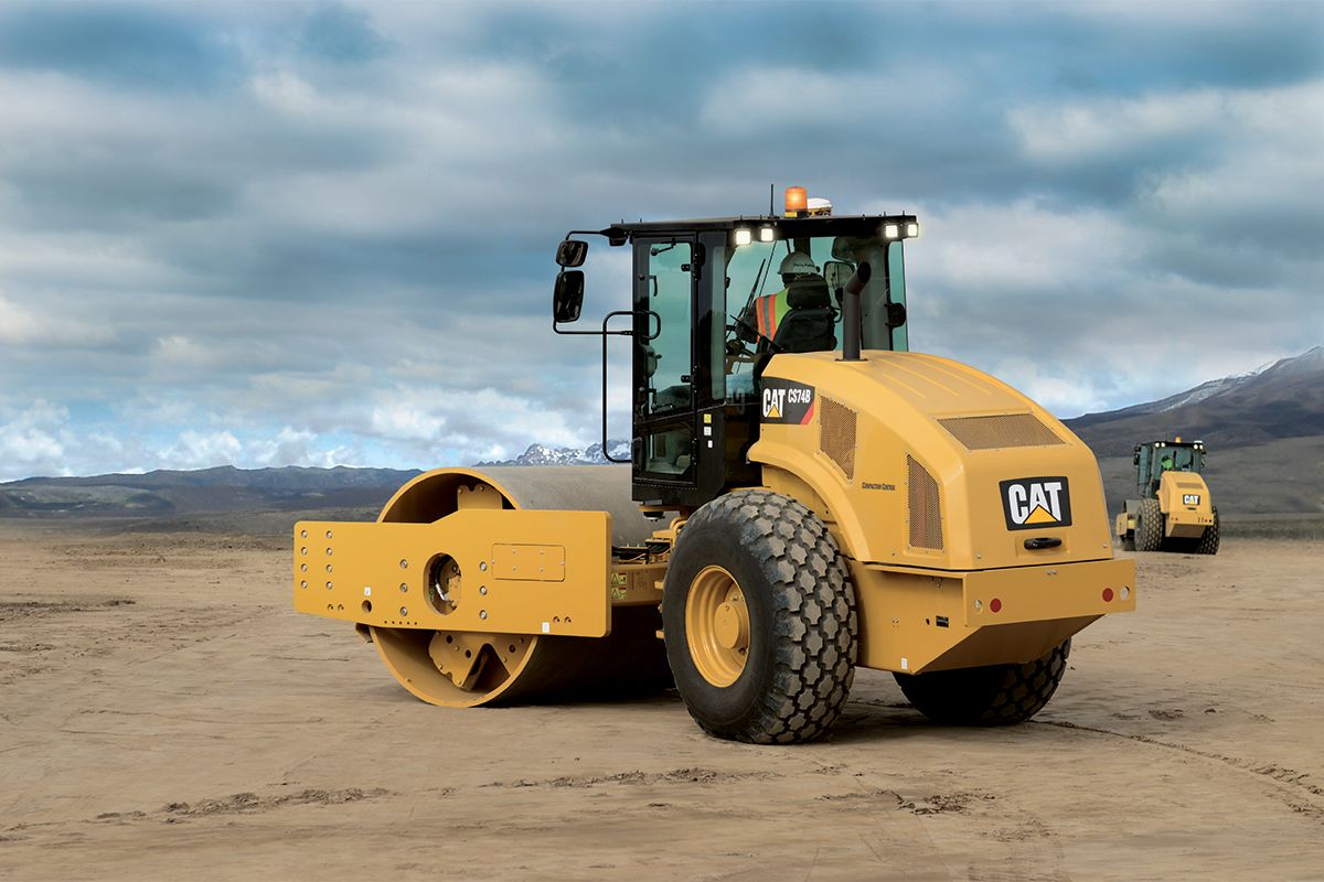 Cat Compact con Valor de Medidor de Compactación (CMV)