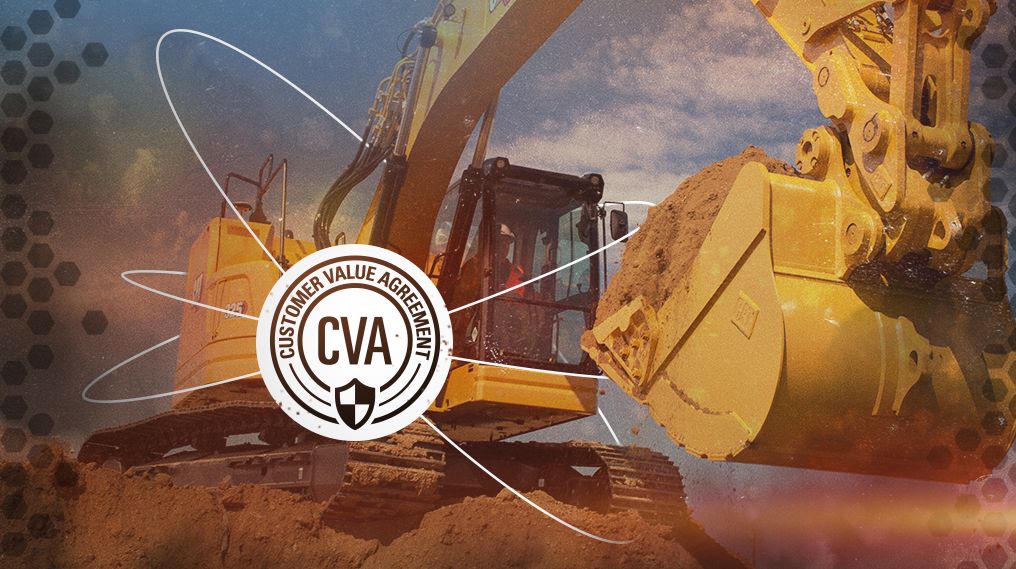 325 small excavator with cva graphic