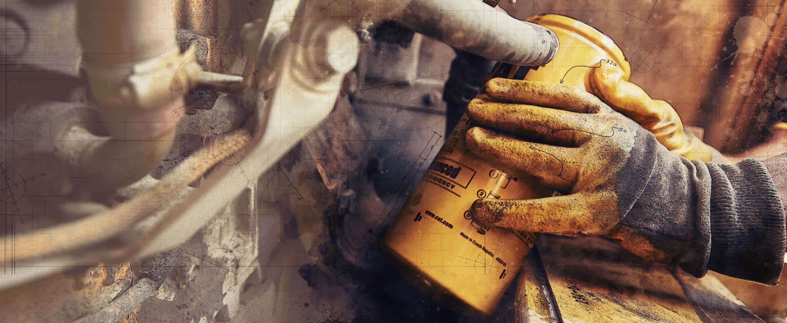 Technician Using Cat filters