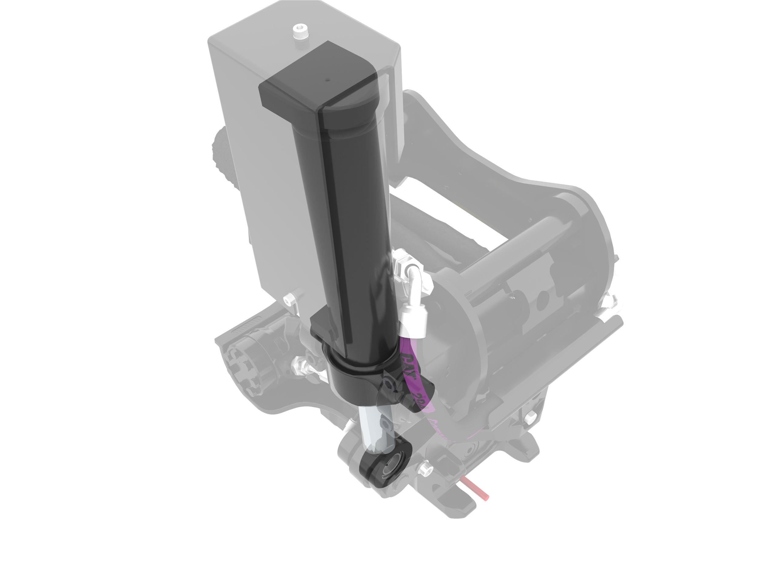 Цилиндр двустороннего действия с клапаном удержания нагрузки