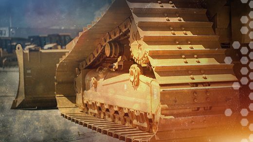 Cat Undercarriage on Medium Dozer