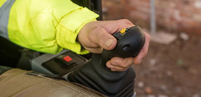 Close-up of Operator's Hand