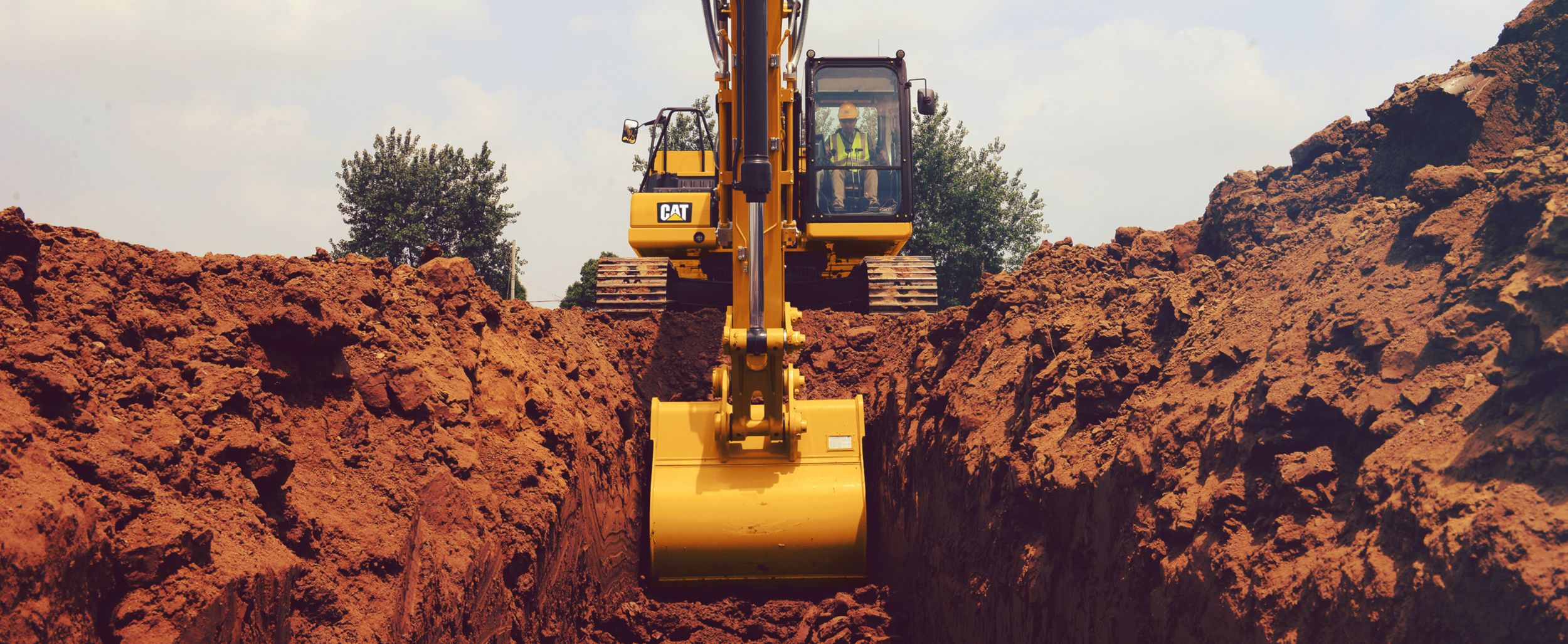 Excavator Digging