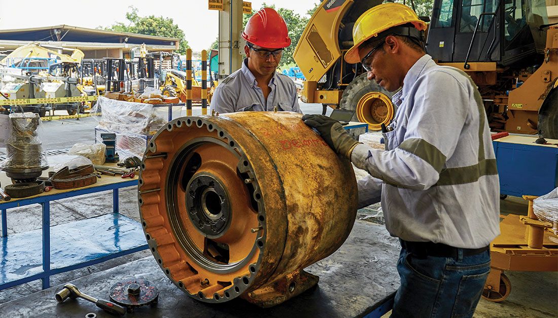 Ricostruzione dei componenti della macchina (riduttore finale)