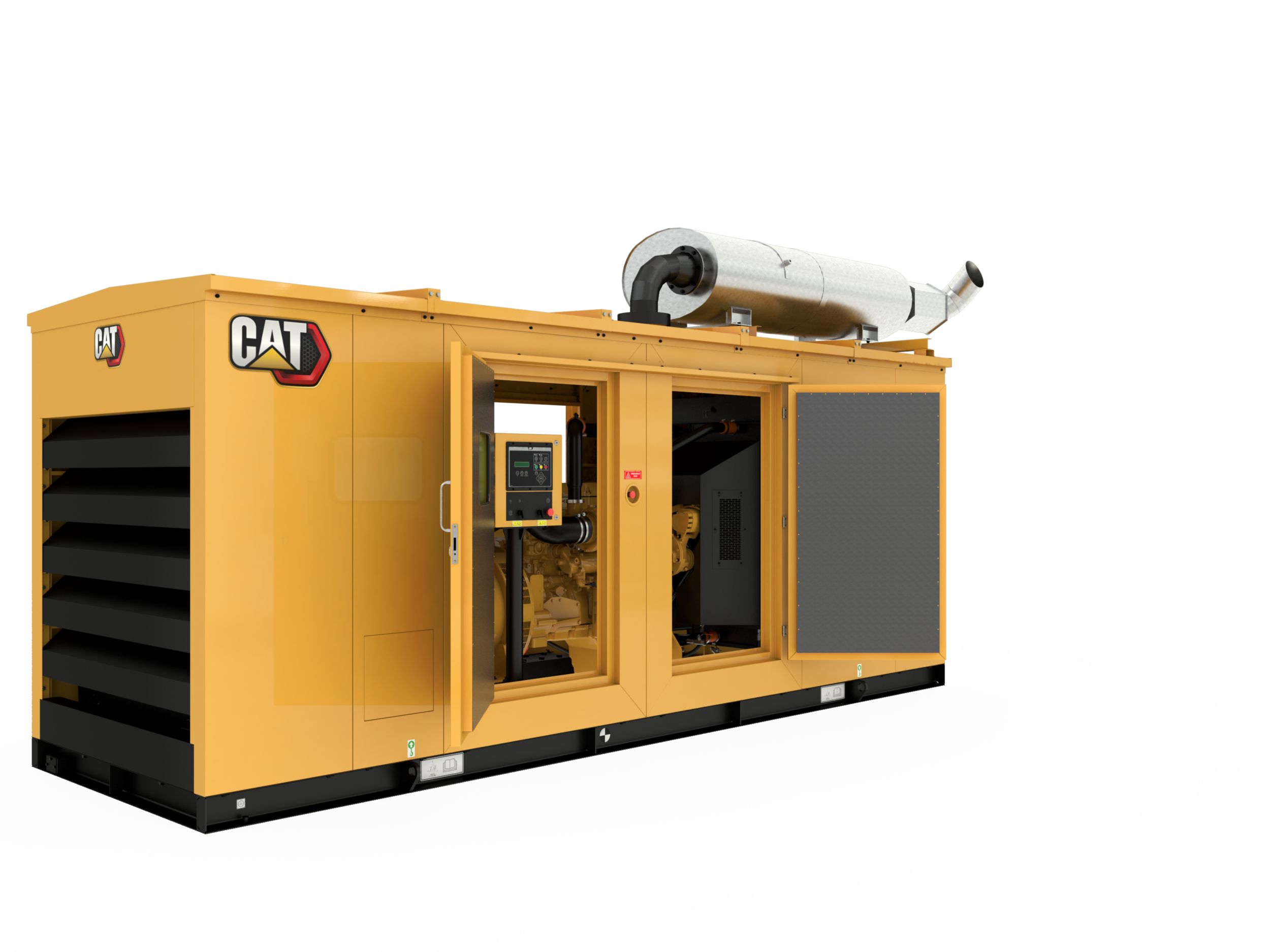 C13 Diesel Generator Enclosure Doors open>