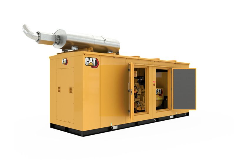 C13 Diesel Generator Enclosure Doors open