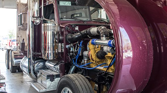 Cat Truck Engine in bay