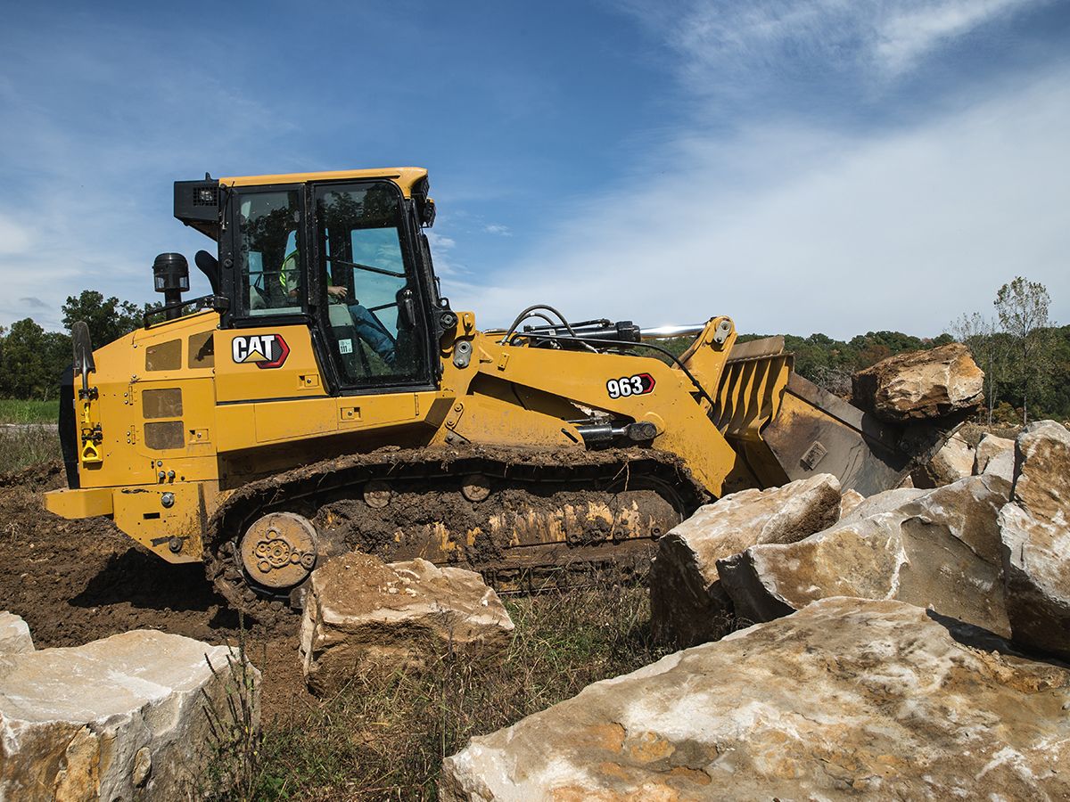 Cat crawler loaders have the power to do heavy landscape work