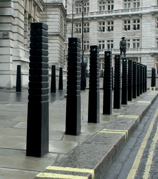 Manganese Security Bollards