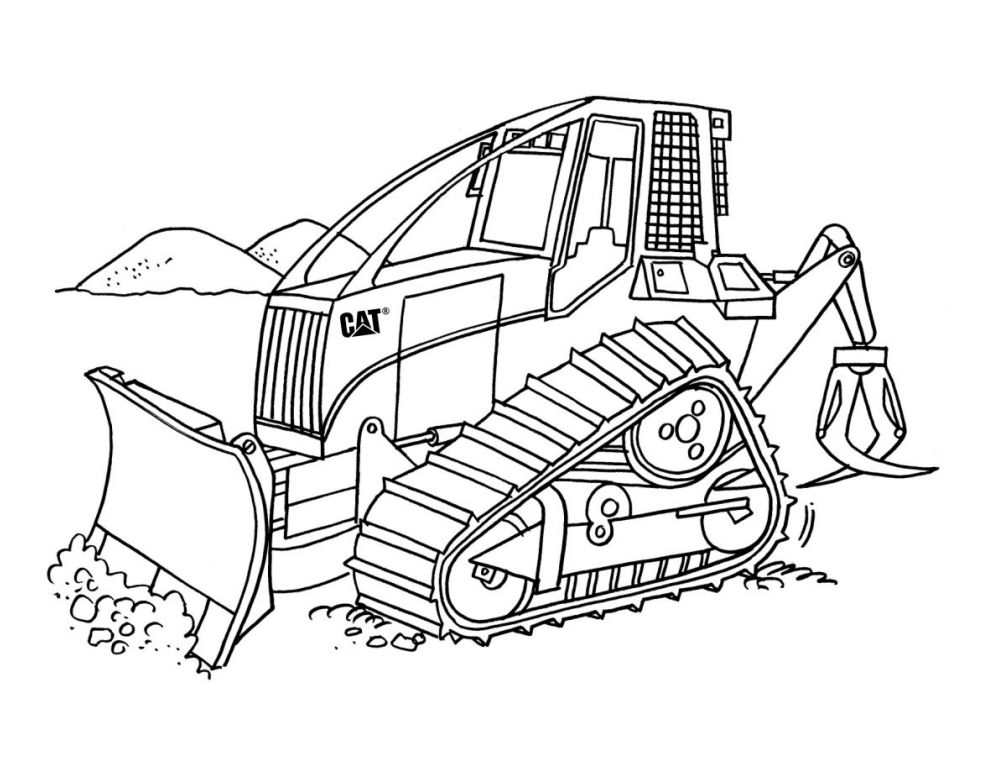 Cat® Coloring Pages Cat Caterpillar