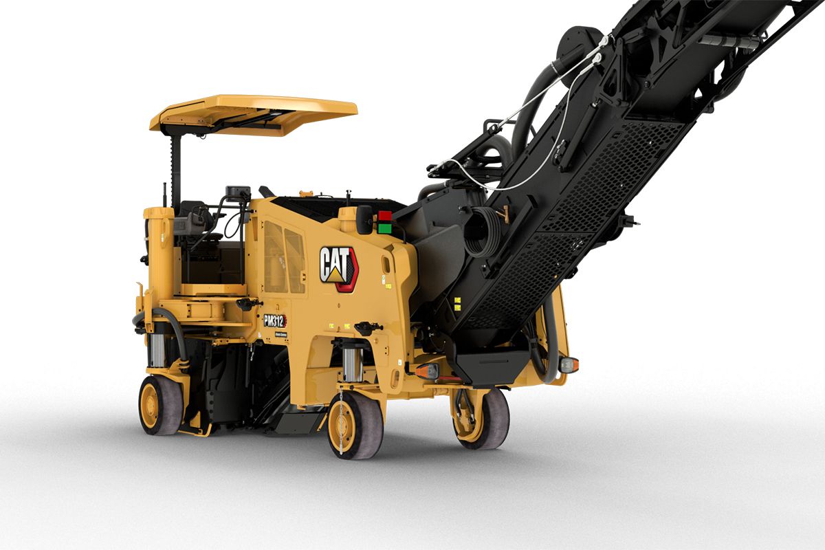 Cat PM312 wheel undercarriage system