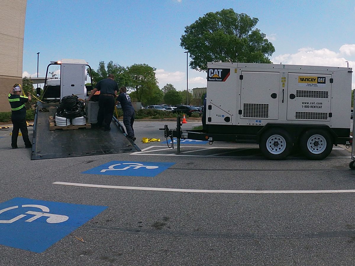 Cat® dealer Yancey powers medical screening tents in Atlanta