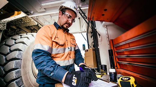 Customer on jobsite during COVID-19 pandemic looking into the distance