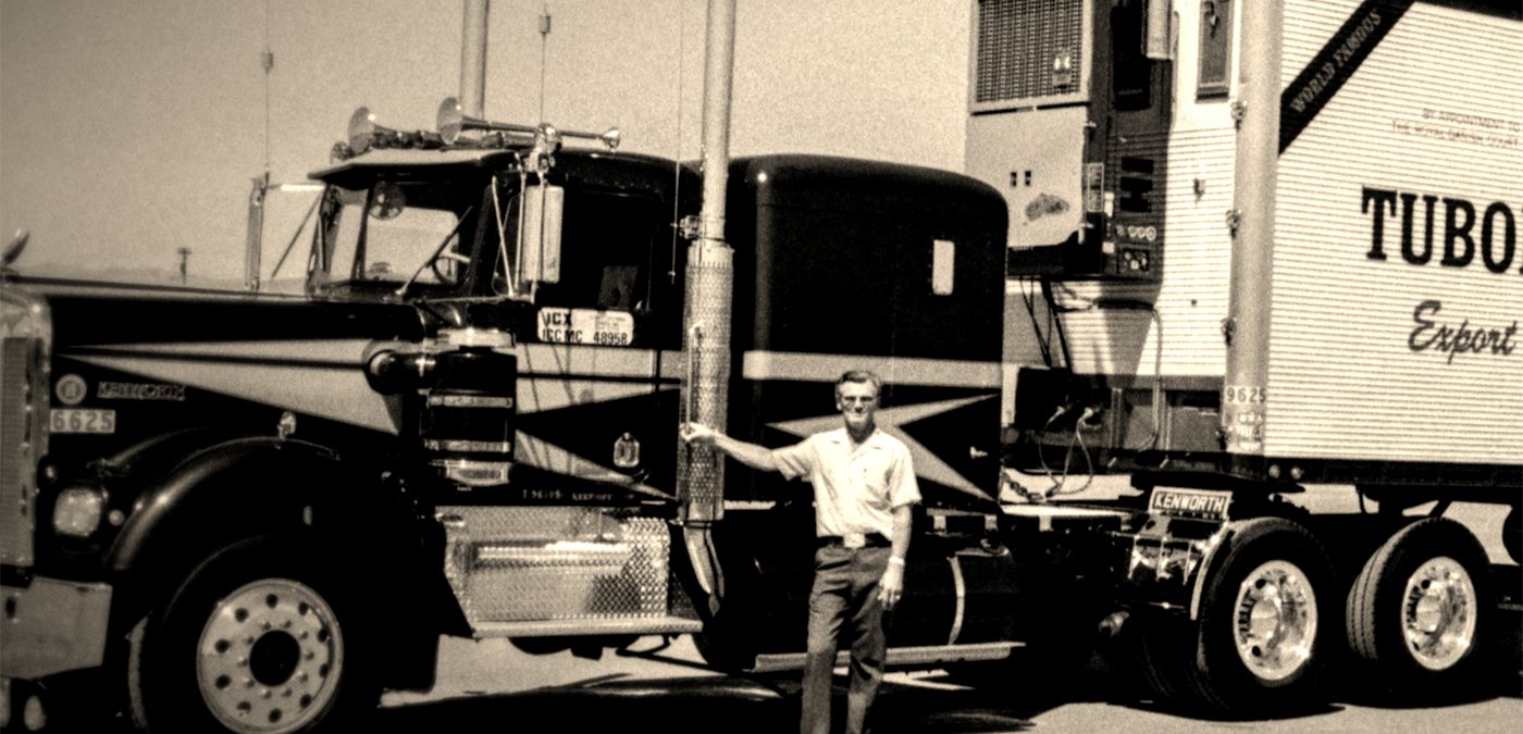 Truck driver on the road