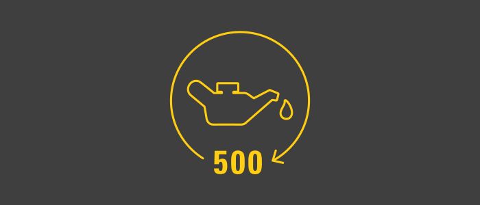 500 hr Oil Change Intervals