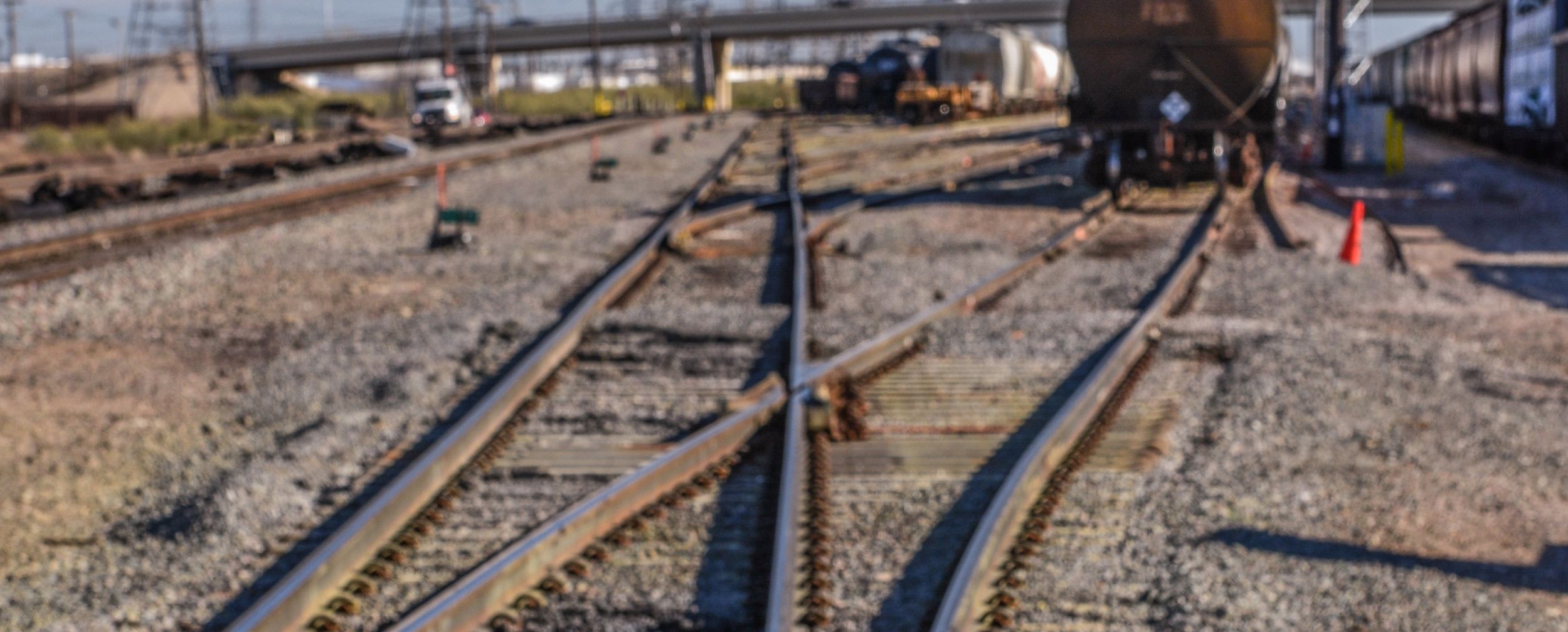 Main parts of a railroad track  Rails, Sleeper, Railroad Switch