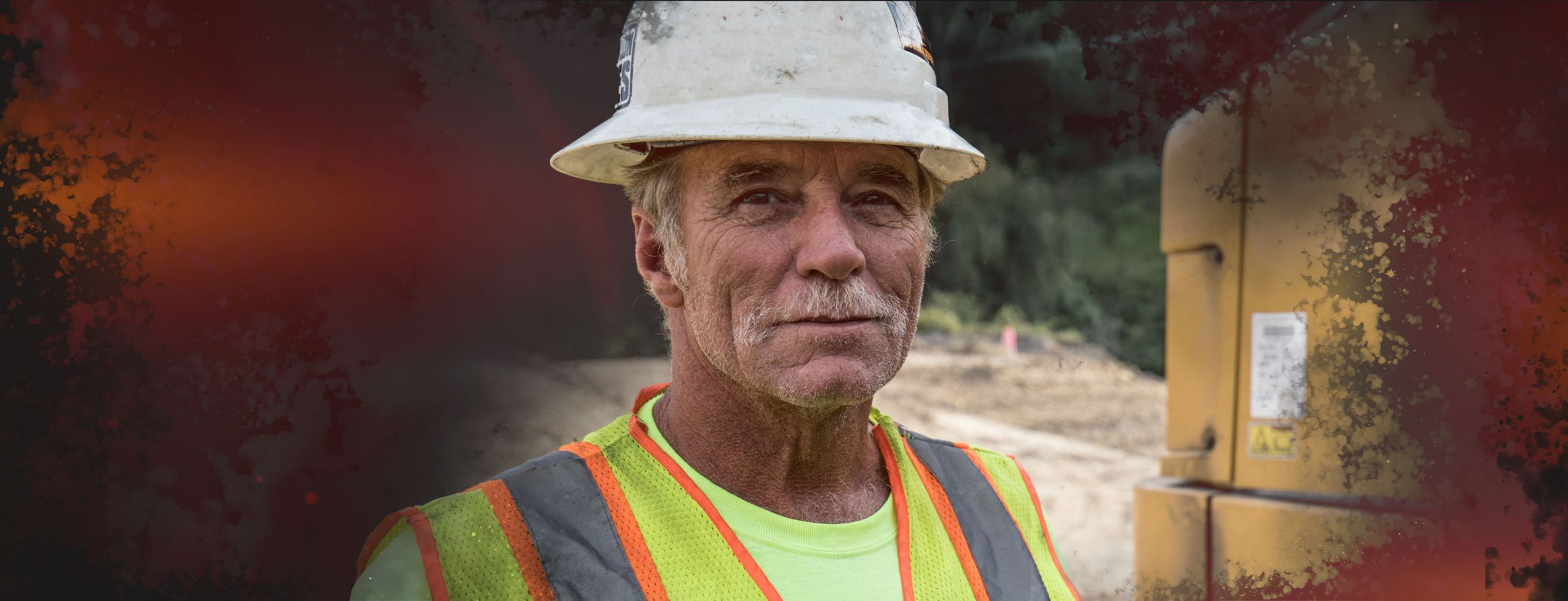 worker with a construction helmet