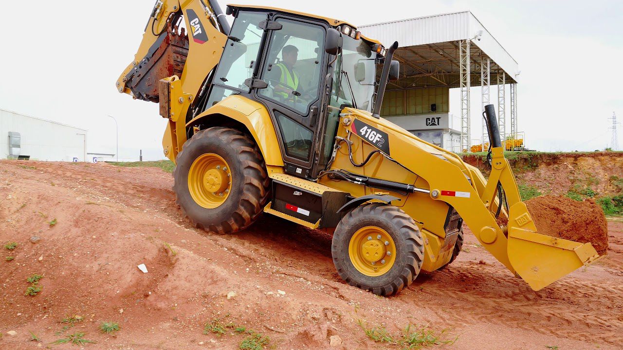 Trava do Diferencial. Cat® 416F2 retroexcavadoras, Caterpillar