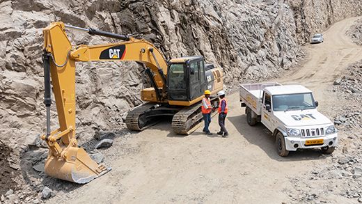 Dealer parts and service support team member finding parts