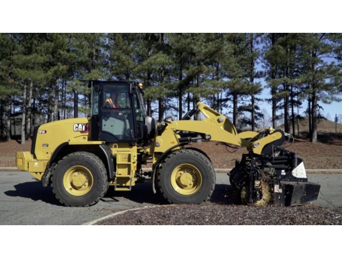 Cat® Pickup Broom at Work