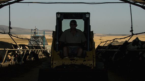 Father and daughter work together during COVID-19 pandemic