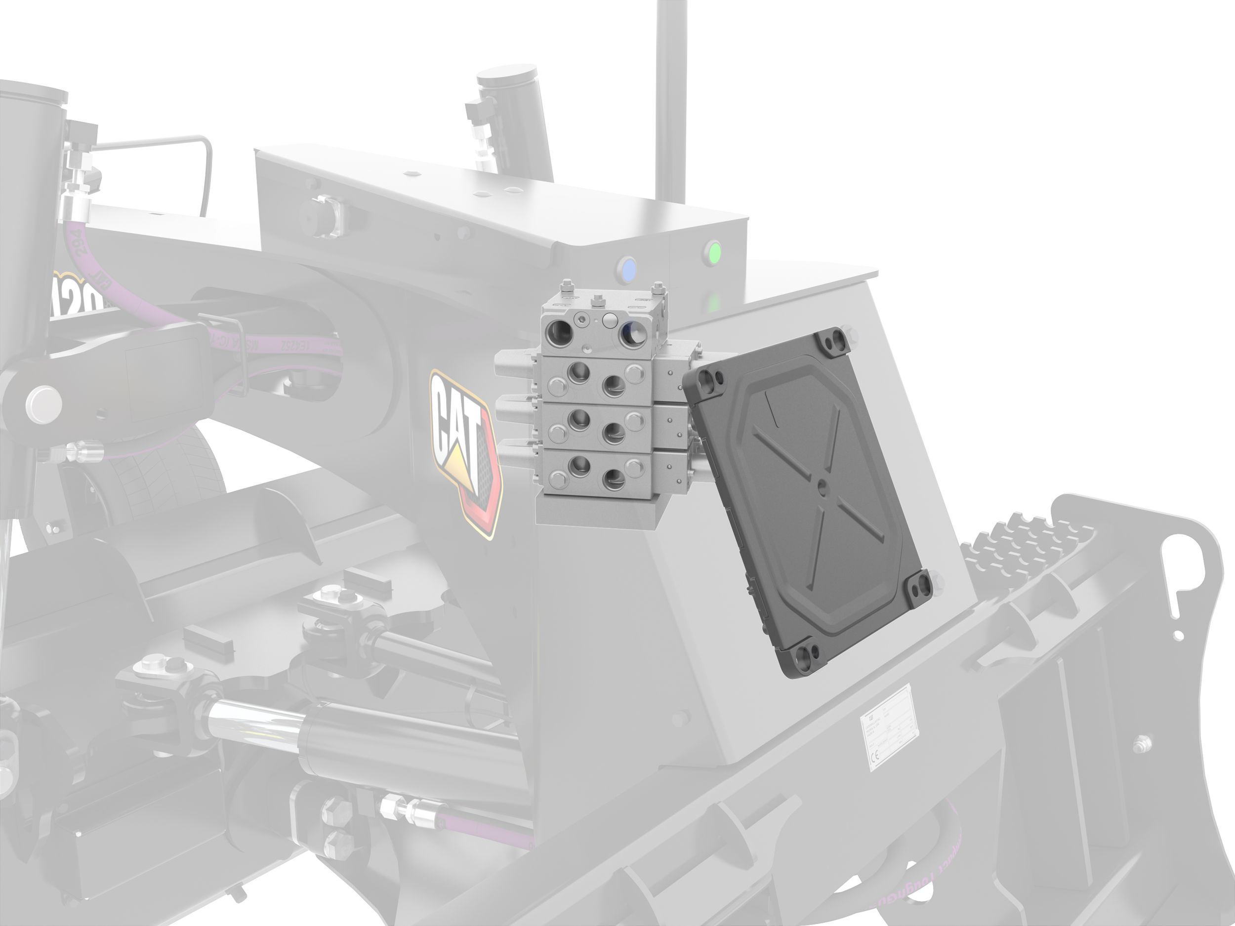 Válvula hidráulica y ECM protegidos