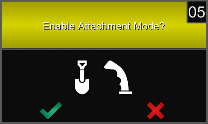 Modalidad de control de accesorios