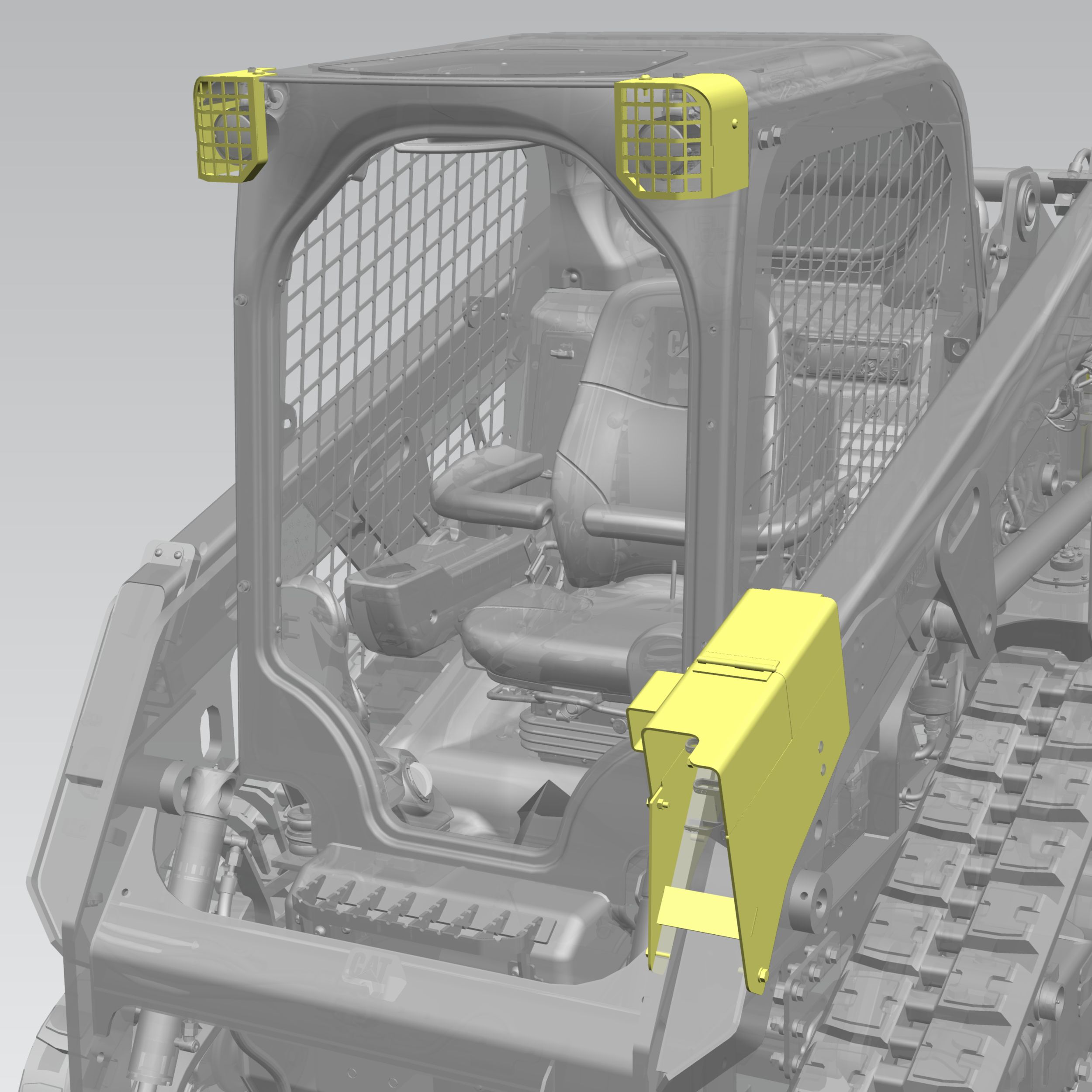 Guarding (LIghts and Auxiliary Hydraulic Connectors) 1