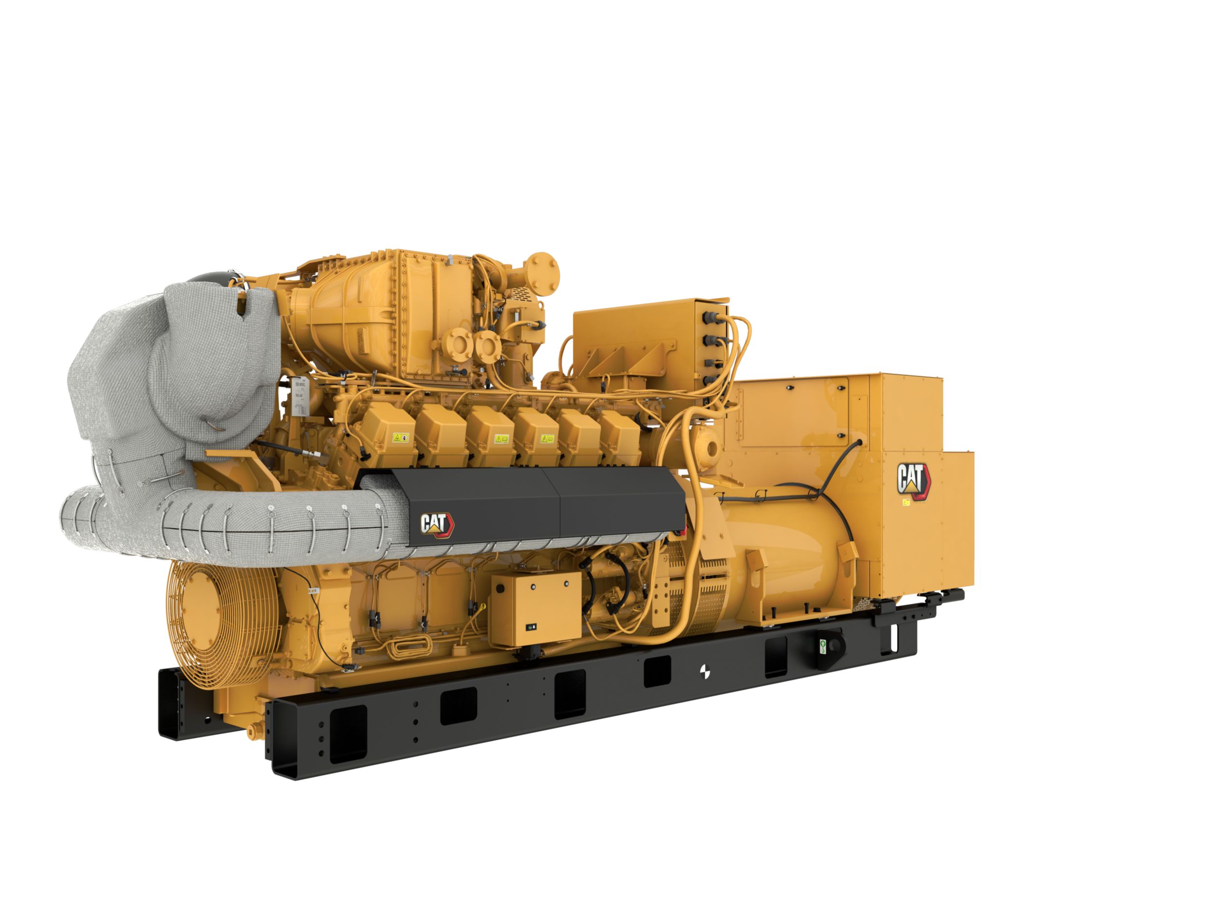 G3512H 50 Hz Gas Open Generator Set, Front Left view