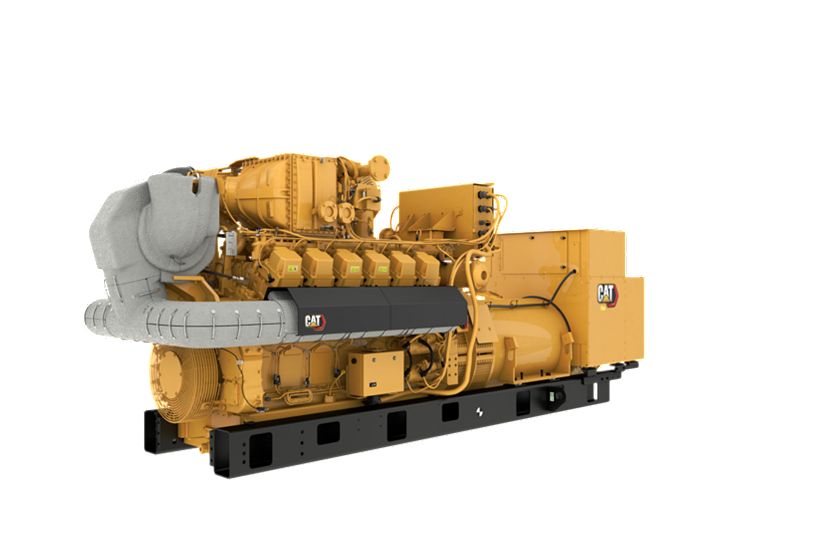 G3512H 50 Hz Gas Open Generator Set, Front Left view