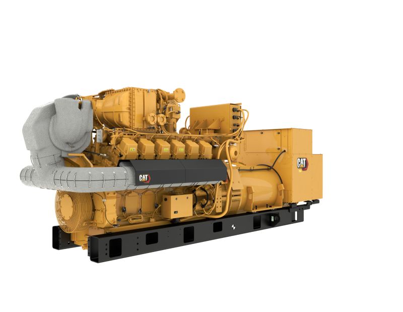 G3512H 50 Hz Gas Open Generator Set, Front Left view