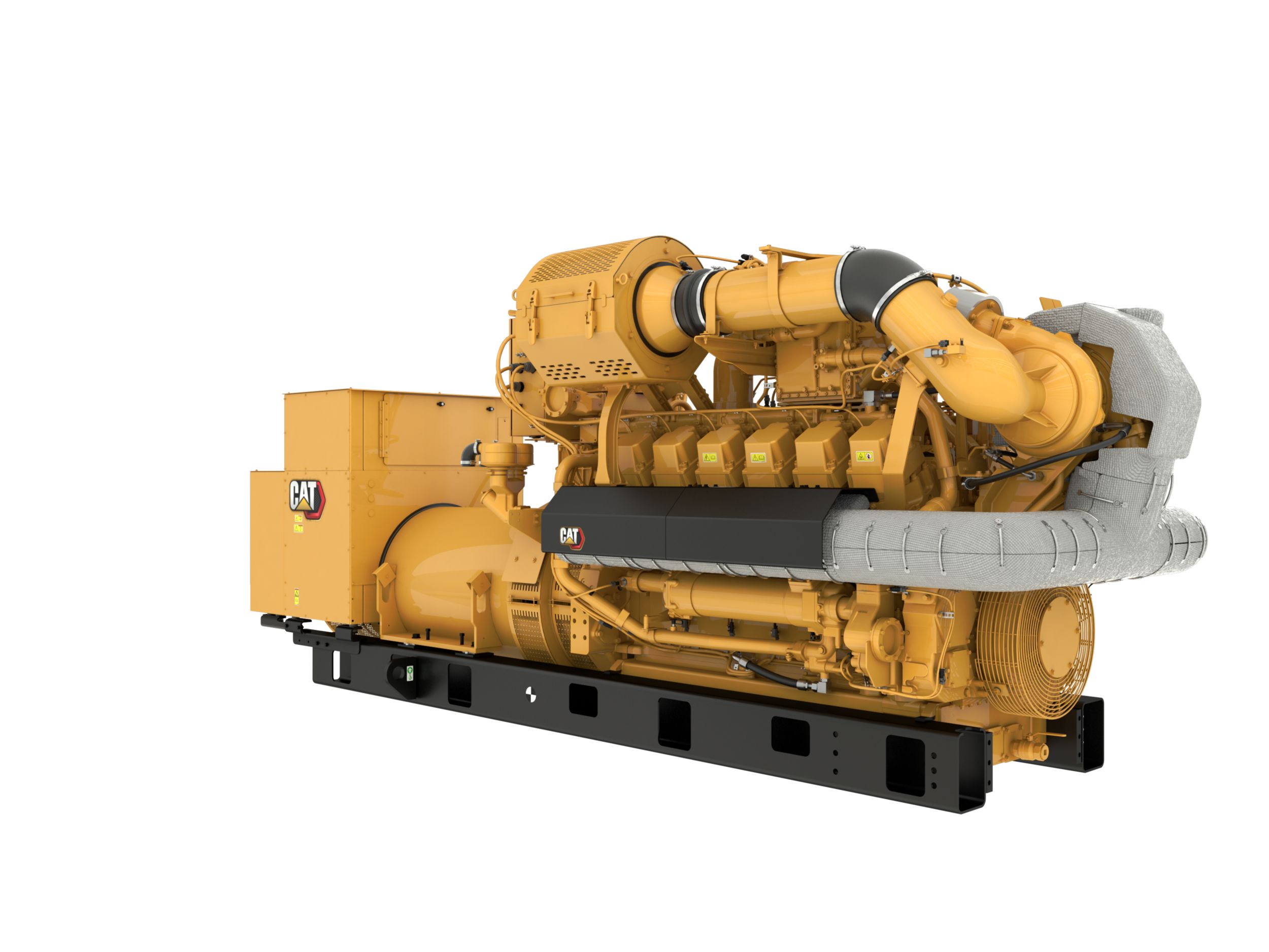 G3512H 50 Hz Gas Open Generator Set, Front Right View>