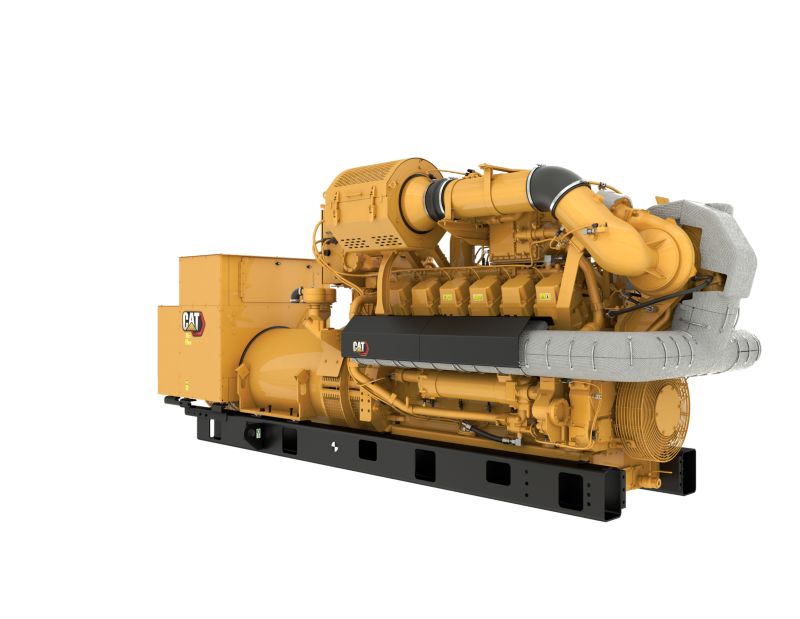 G3512H 50 Hz Gas Open Generator Set, Front Right View